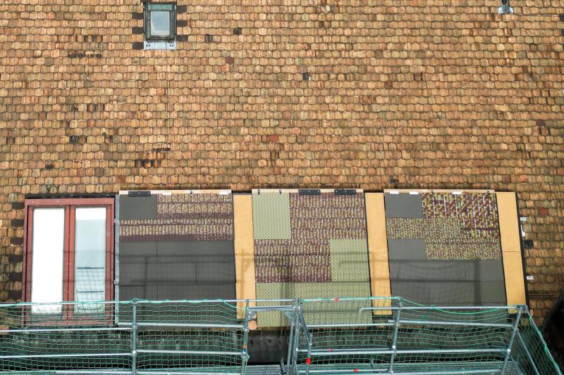 Panels on a roof